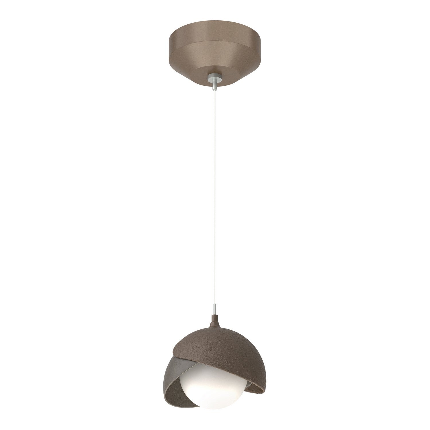 Hubbardton Forge - 161183-SKT-STND-05-07-GG0711 - Brooklyn Double Shade Low Voltage Mini Pendant - Brooklyn - Bronze