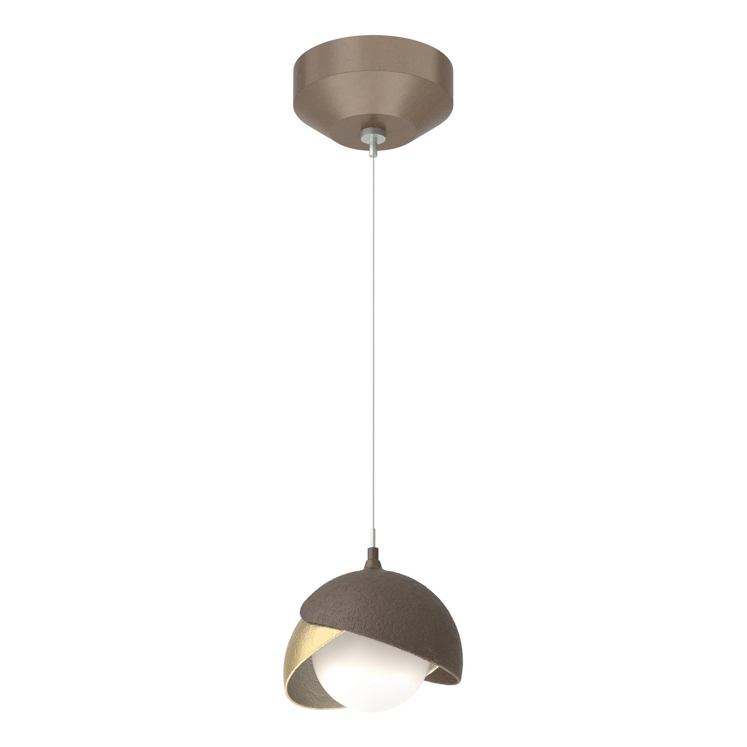Hubbardton Forge - 161183-SKT-STND-05-86-GG0711 - One Light Mini Pendant - Brooklyn - Bronze
