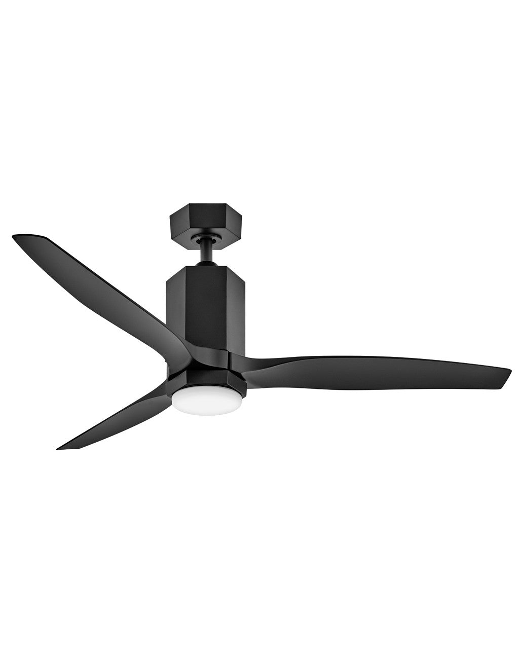 Hinkley - 905852FMB-LDDK - 52" Ceiling Fan - Facet - Matte Black