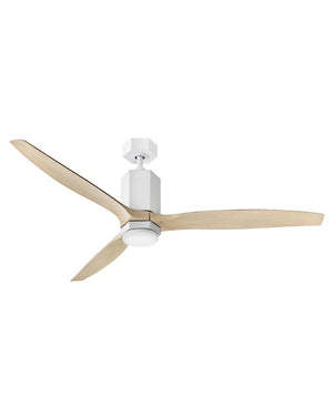 Hinkley - 905860FMW-LDDK - 60" Ceiling Fan - Facet - Matte White