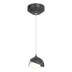 Hubbardton Forge - 161183-SKT-STND-10-02-GG0711 - One Light Pendant - Brooklyn - Black