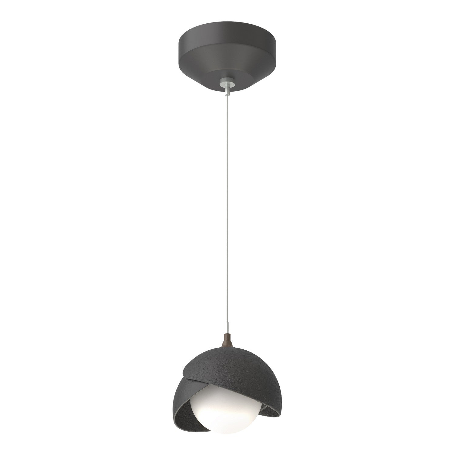 Hubbardton Forge - 161183-SKT-STND-10-10-GG0711 - Brooklyn Double Shade Low Voltage Mini Pendant - Brooklyn - Black