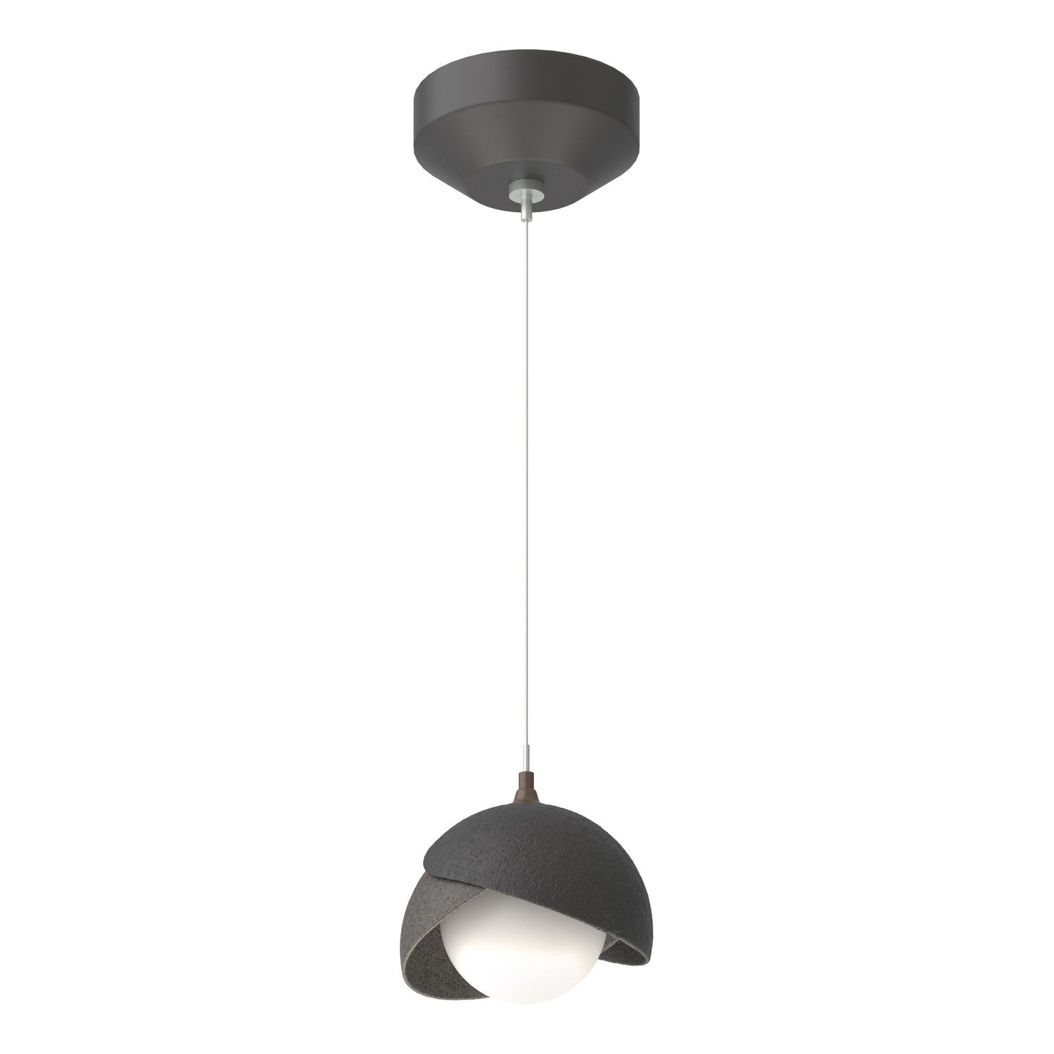 Hubbardton Forge - 161183-SKT-STND-10-20-GG0711 - Brooklyn Double Shade Low Voltage Mini Pendant - Brooklyn - Black