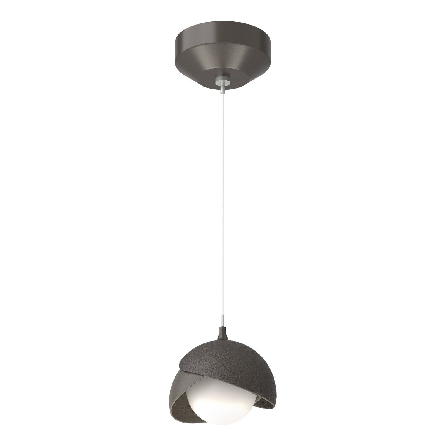 Hubbardton Forge - 161183-SKT-STND-14-07-GG0711 - Brooklyn Double Shade Low Voltage Mini Pendant - Brooklyn - Oil Rubbed Bronze