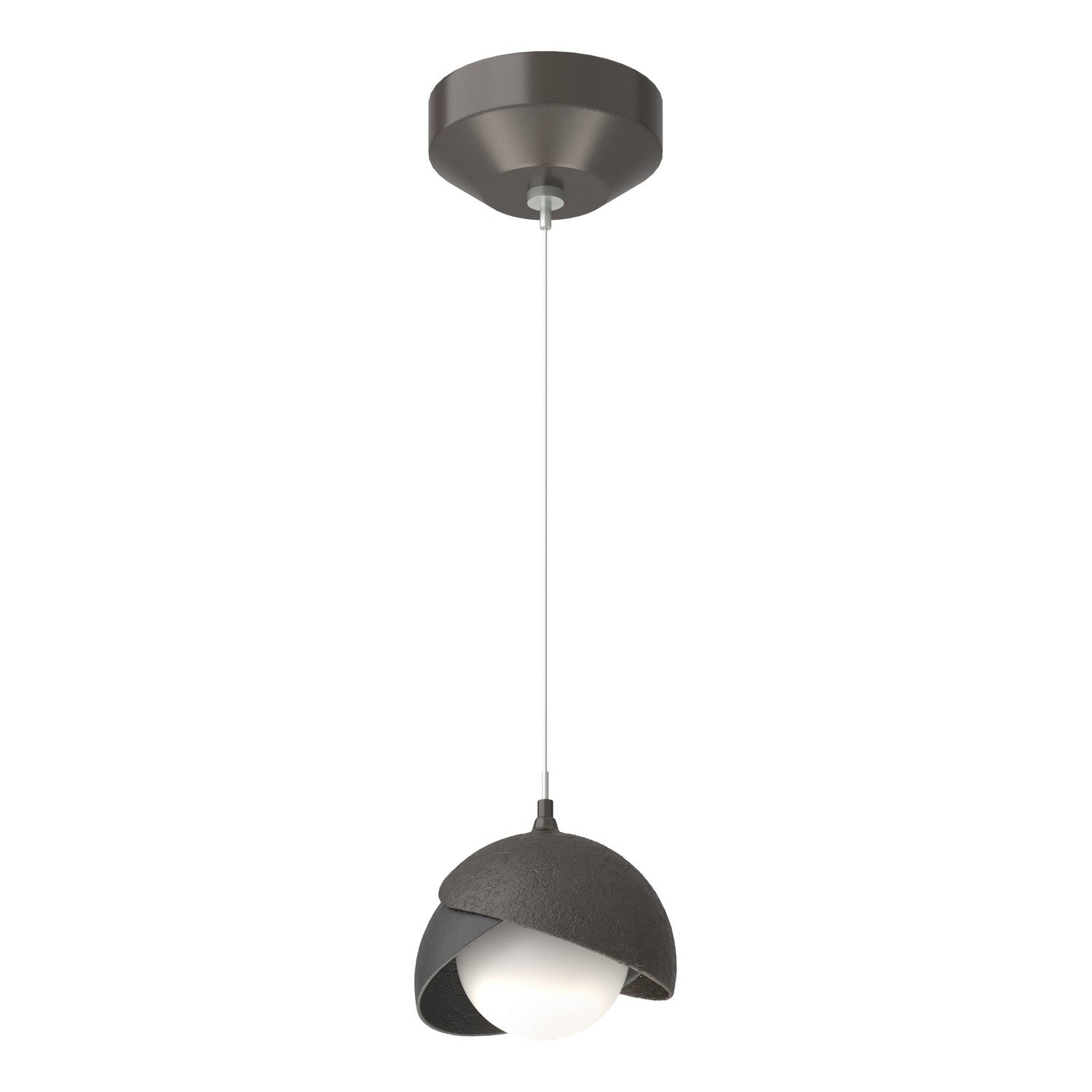 Hubbardton Forge - 161183-SKT-STND-14-10-GG0711 - Brooklyn Double Shade Low Voltage Mini Pendant - Brooklyn - Oil Rubbed Bronze