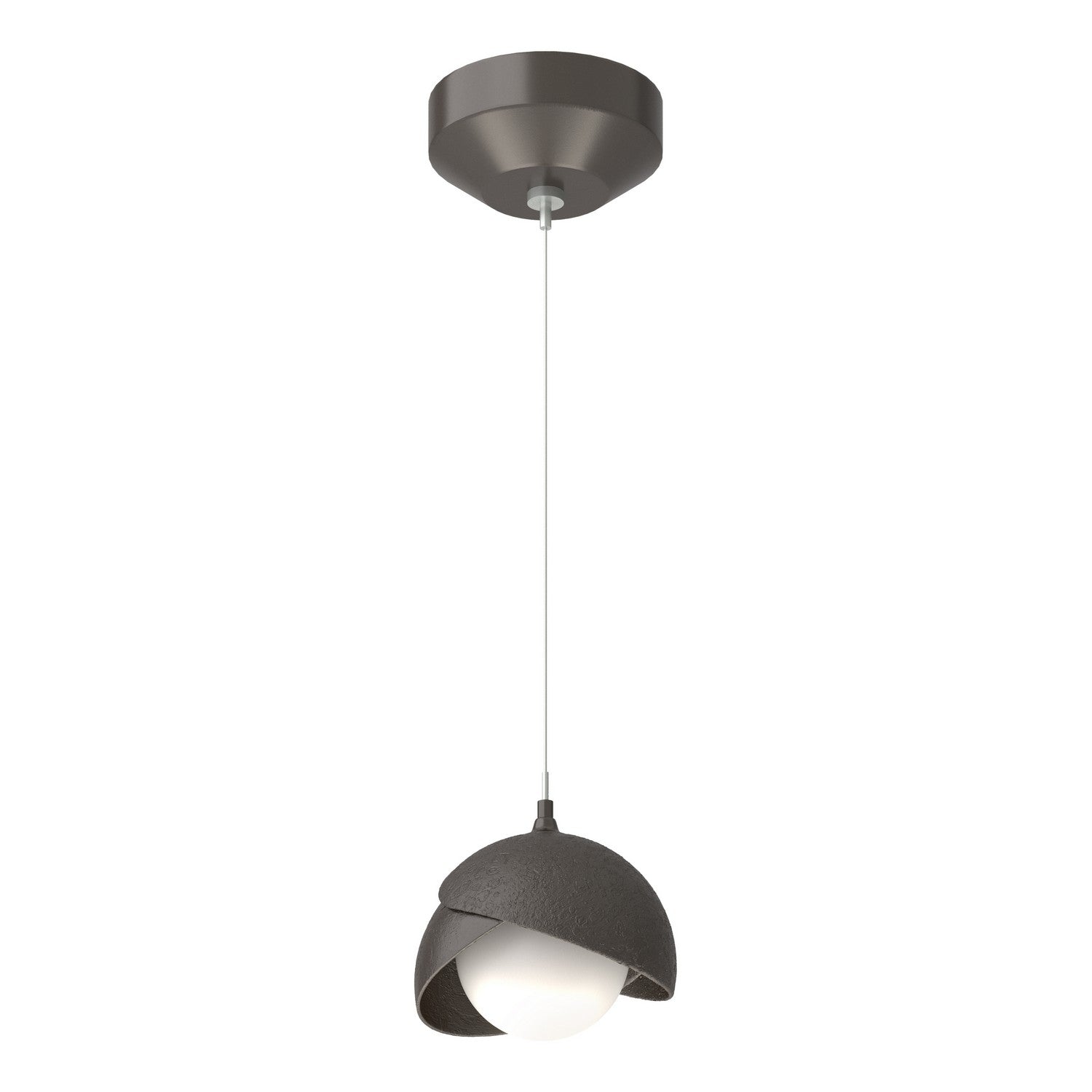 Hubbardton Forge - 161183-SKT-STND-14-14-GG0711 - Brooklyn Double Shade Low Voltage Mini Pendant - Brooklyn - Oil Rubbed Bronze