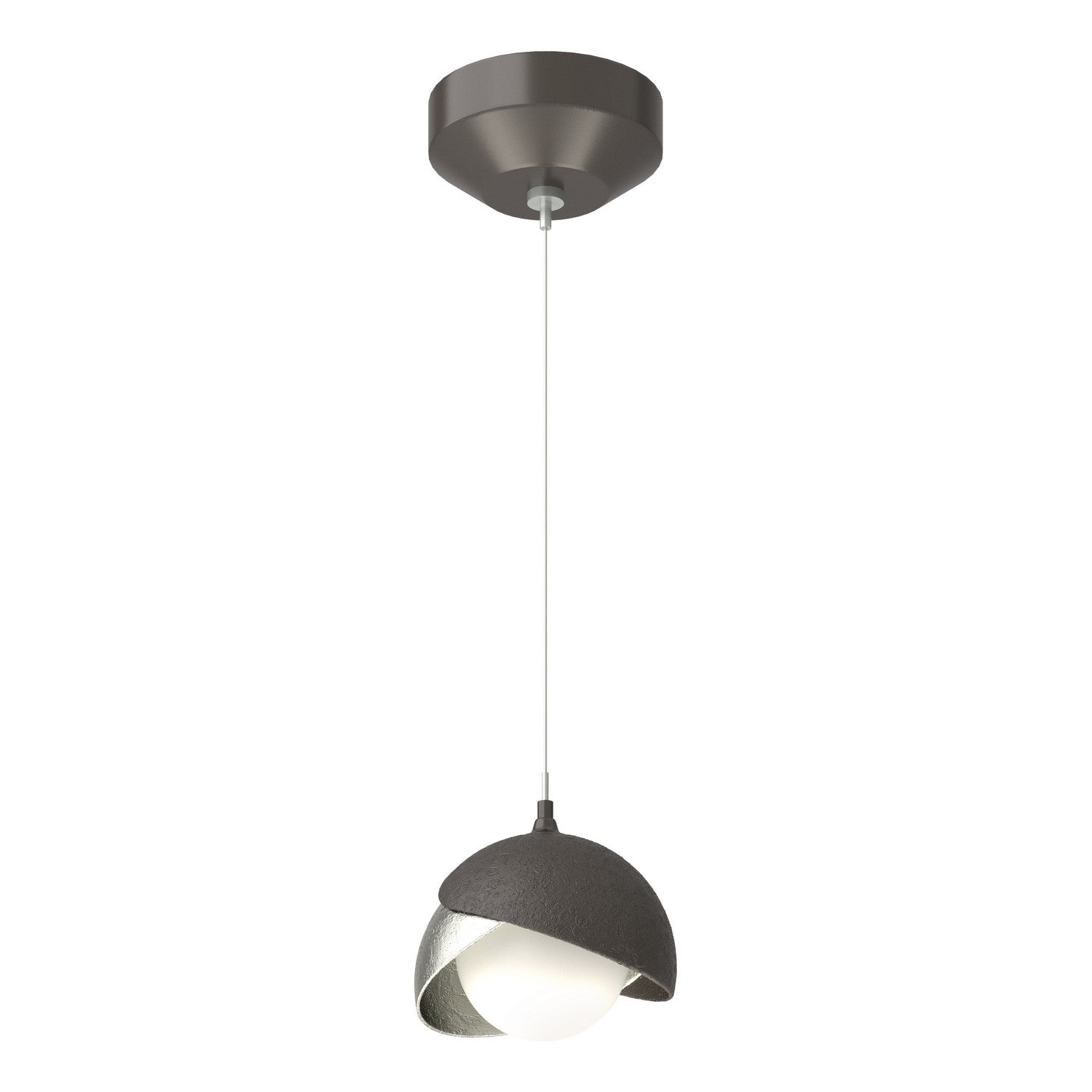 Hubbardton Forge - 161183-SKT-STND-14-85-GG0711 - Brooklyn Double Shade Low Voltage Mini Pendant - Brooklyn - Oil Rubbed Bronze