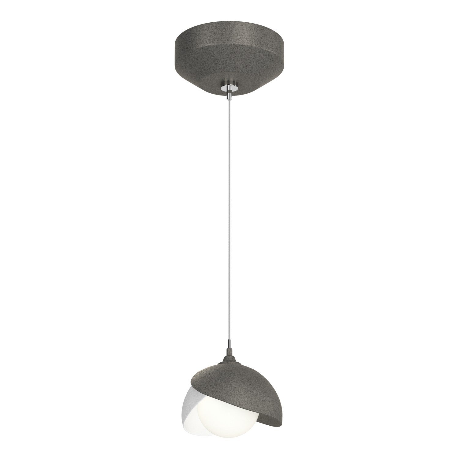 Hubbardton Forge - 161183-SKT-STND-20-02-GG0711 - One Light Pendant - Brooklyn - Natural Iron