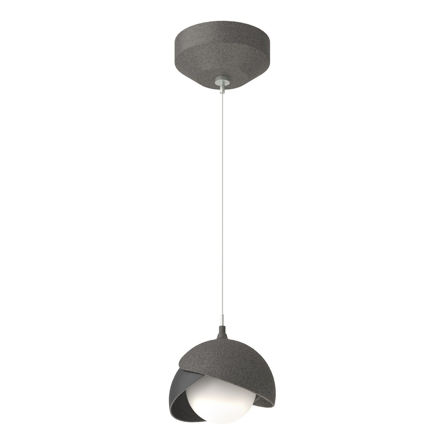 Hubbardton Forge - 161183-SKT-STND-20-10-GG0711 - Brooklyn Double Shade Low Voltage Mini Pendant - Brooklyn - Natural Iron