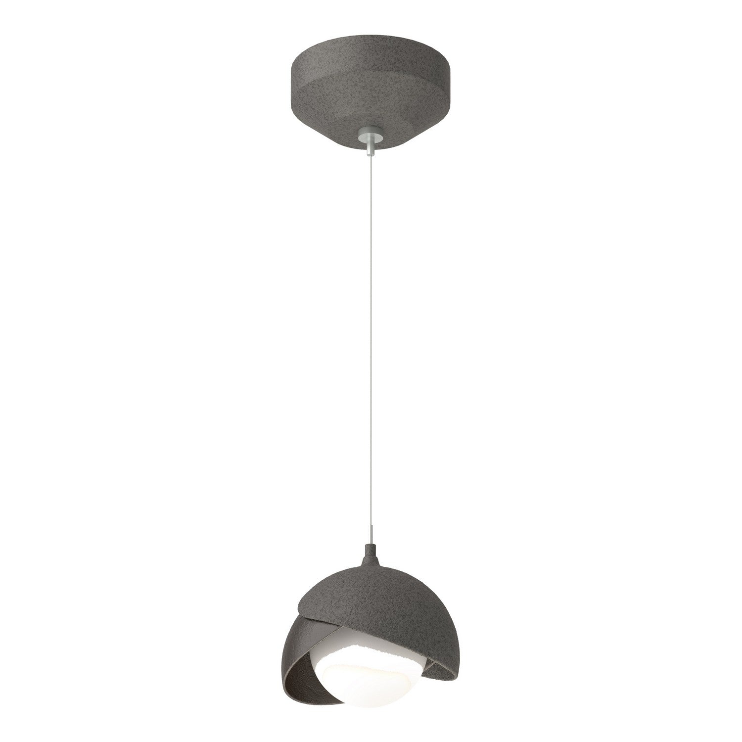 Hubbardton Forge - 161183-SKT-STND-20-14-GG0711 - Brooklyn Double Shade Low Voltage Mini Pendant - Brooklyn - Natural Iron