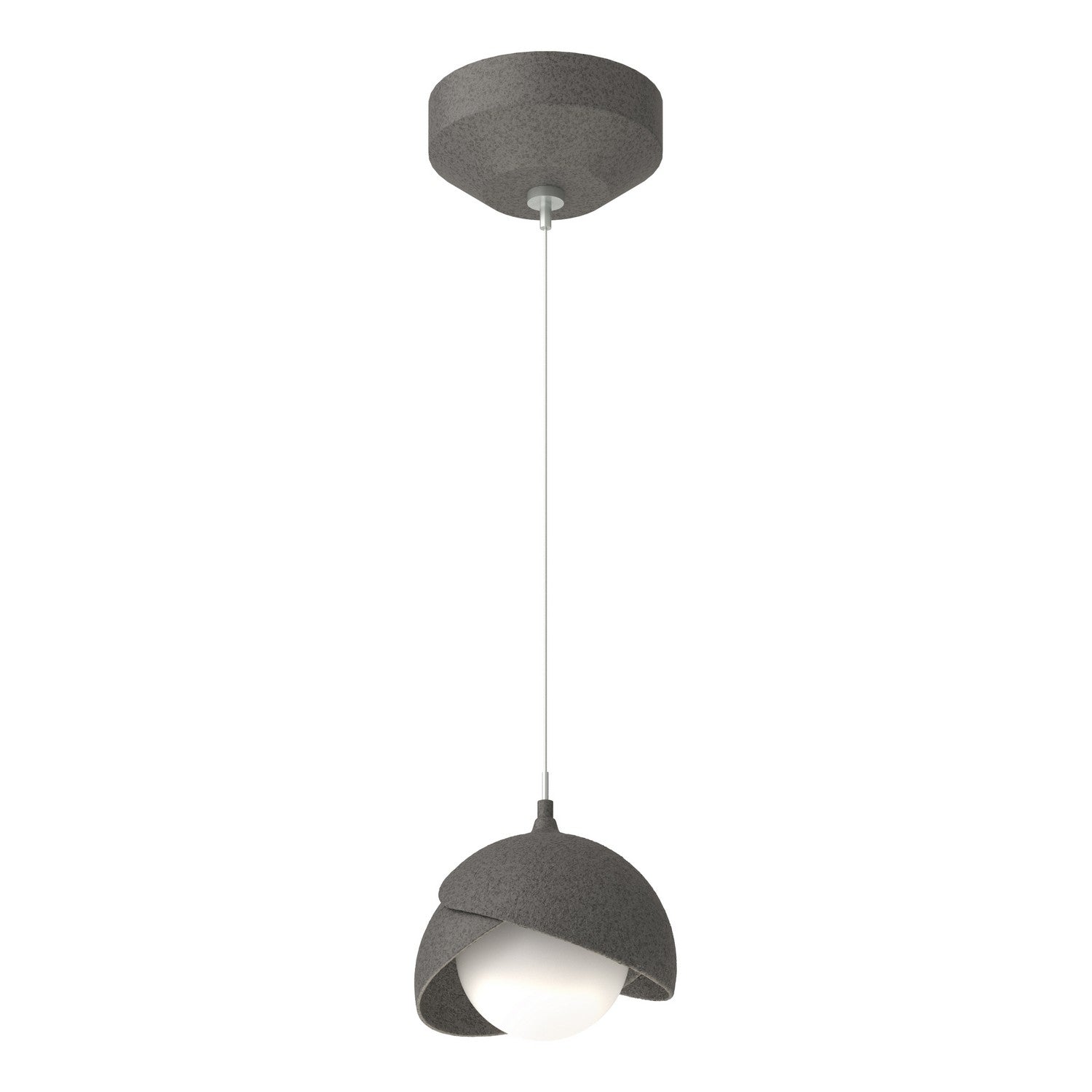 Hubbardton Forge - 161183-SKT-STND-20-20-GG0711 - Brooklyn Double Shade Low Voltage Mini Pendant - Brooklyn - Natural Iron