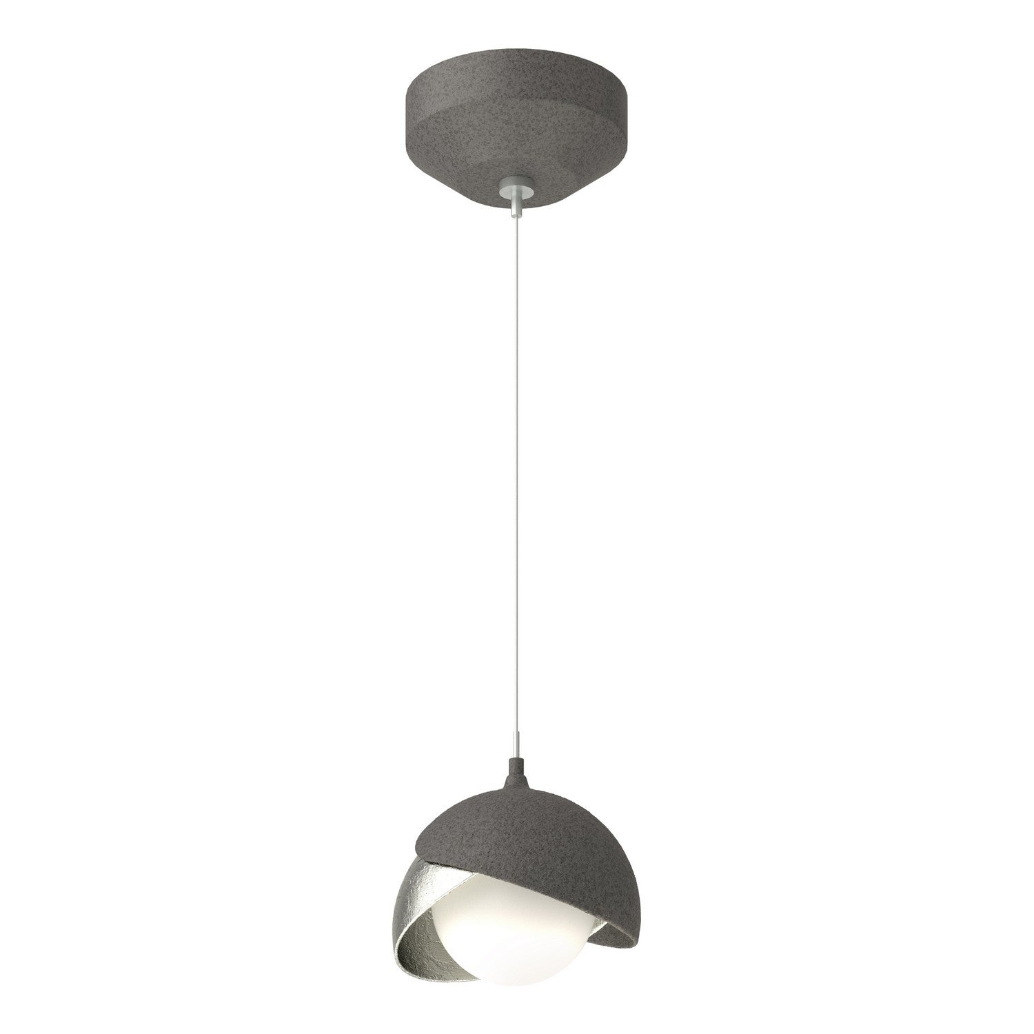 Hubbardton Forge - 161183-SKT-STND-20-85-GG0711 - Brooklyn Double Shade Low Voltage Mini Pendant - Brooklyn - Natural Iron