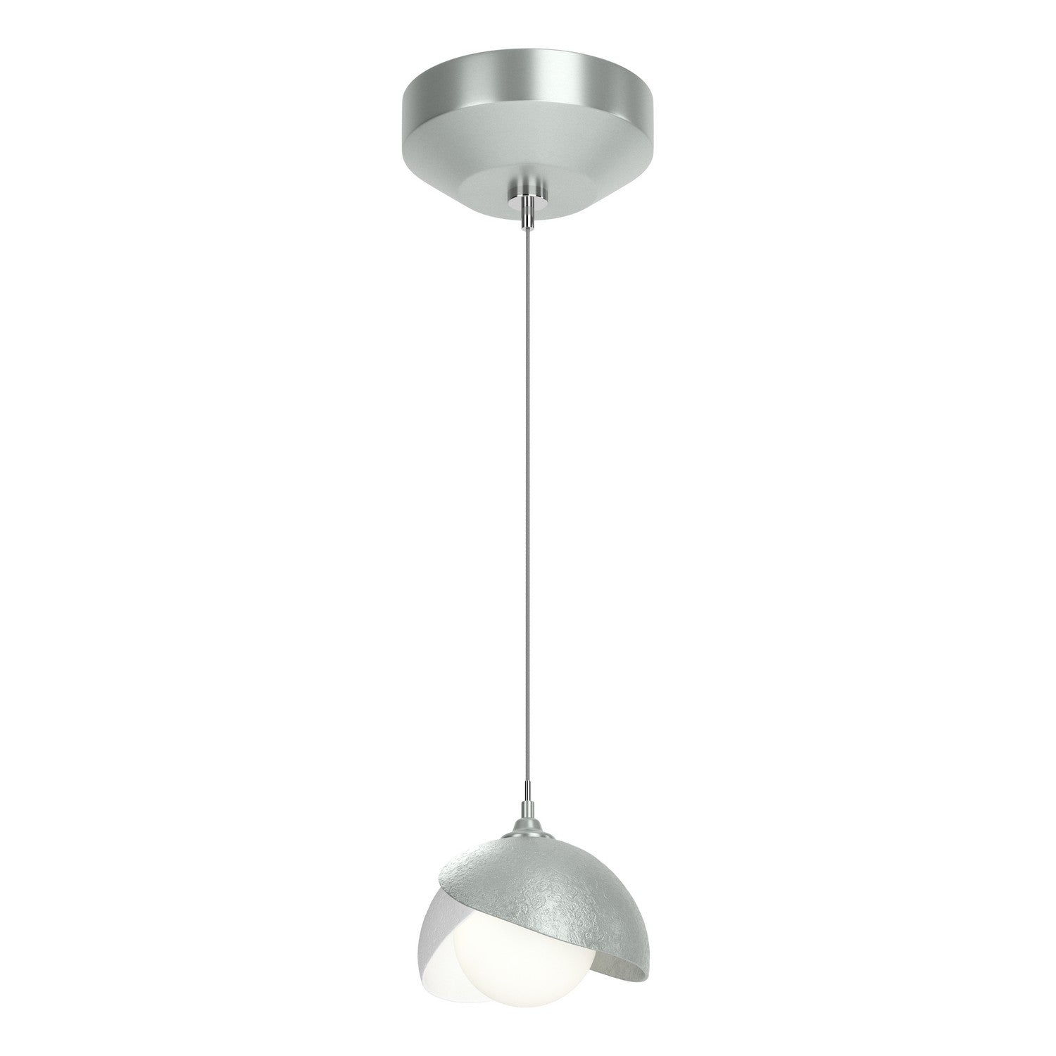 Hubbardton Forge - 161183-SKT-STND-82-02-GG0711 - Brooklyn Double Shade Low Voltage Mini Pendant - Brooklyn - Vintage Platinum