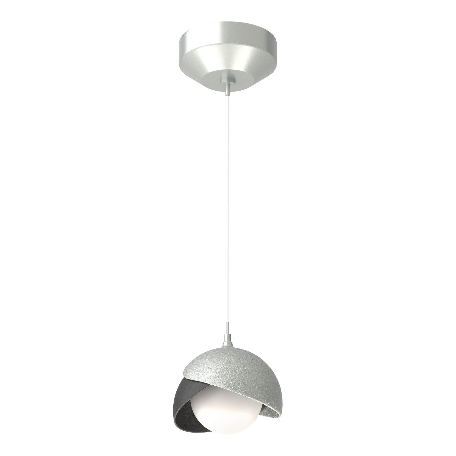 Hubbardton Forge - 161183-SKT-STND-82-10-GG0711 - Brooklyn Double Shade Low Voltage Mini Pendant - Brooklyn - Vintage Platinum