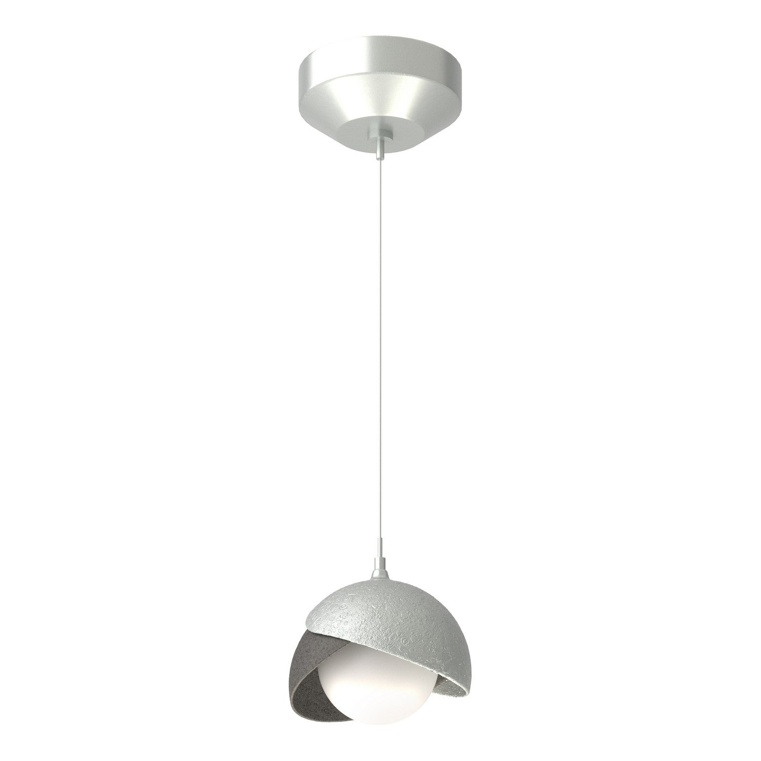 Hubbardton Forge - 161183-SKT-STND-82-20-GG0711 - Brooklyn Double Shade Low Voltage Mini Pendant - Brooklyn - Vintage Platinum