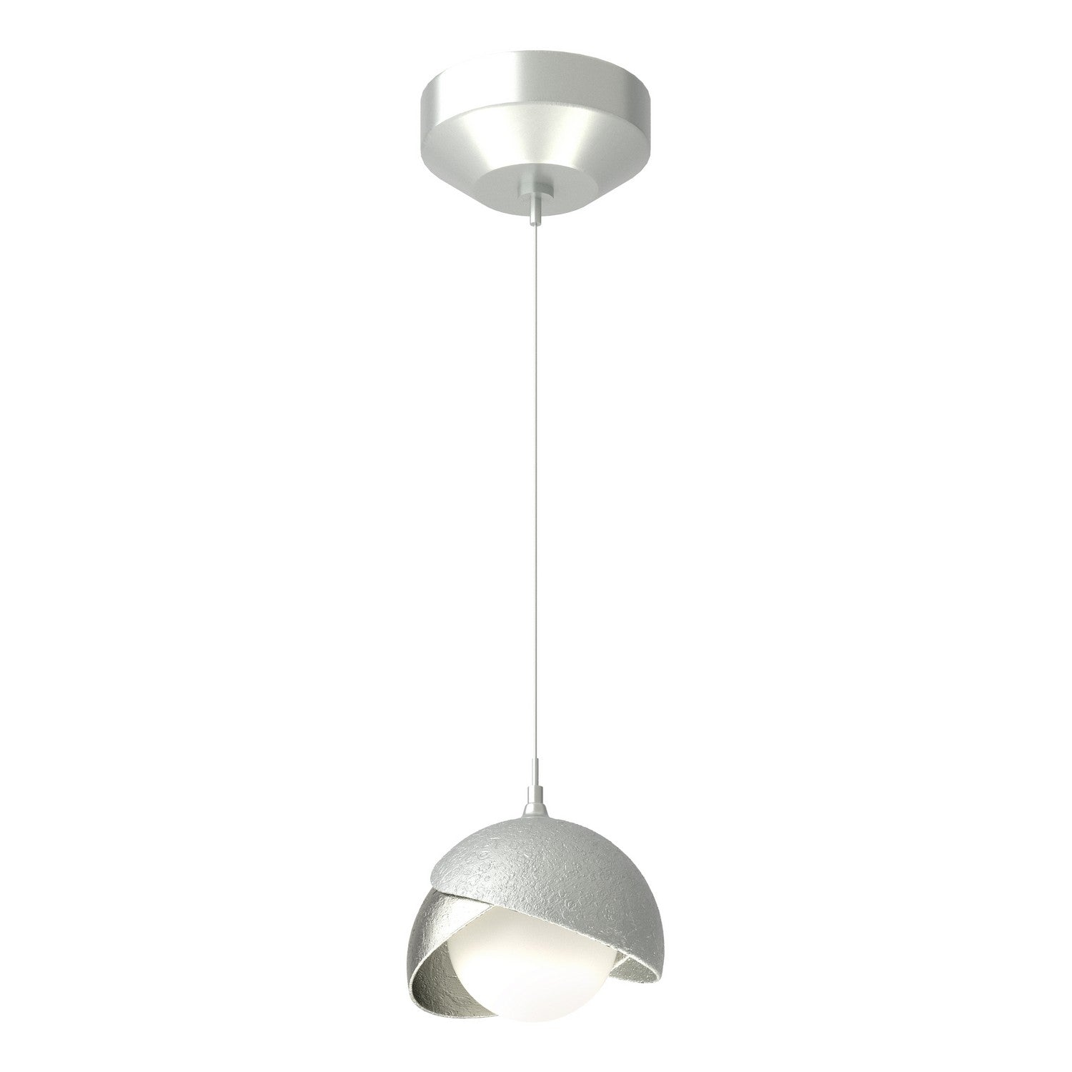 Hubbardton Forge - 161183-SKT-STND-82-85-GG0711 - Brooklyn Double Shade Low Voltage Mini Pendant - Brooklyn - Vintage Platinum