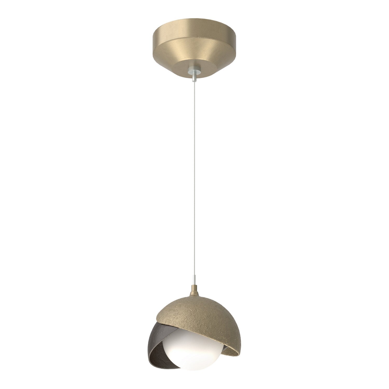 Hubbardton Forge - 161183-SKT-STND-84-14-GG0711 - One Light Mini Pendant - Brooklyn - Soft Gold