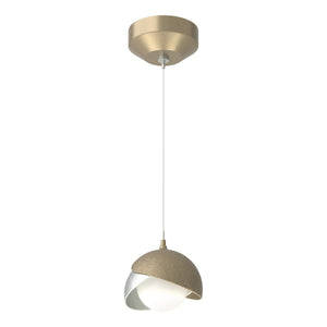 Hubbardton Forge - 161183-SKT-STND-84-82-GG0711 - One Light Mini Pendant - Brooklyn - Soft Gold