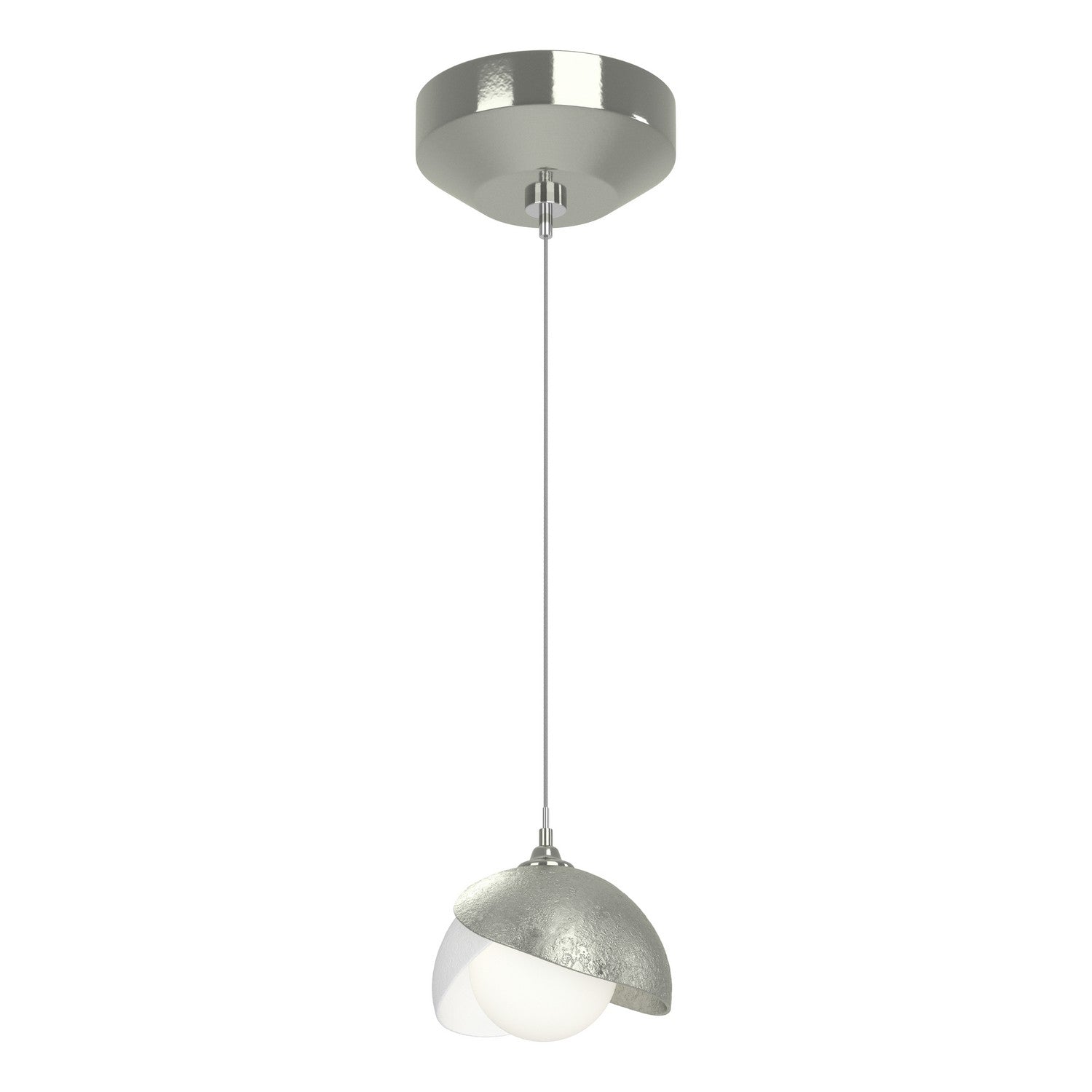 Hubbardton Forge - 161183-SKT-STND-85-02-GG0711 - Brooklyn Double Shade Low Voltage Mini Pendant - Brooklyn - Sterling
