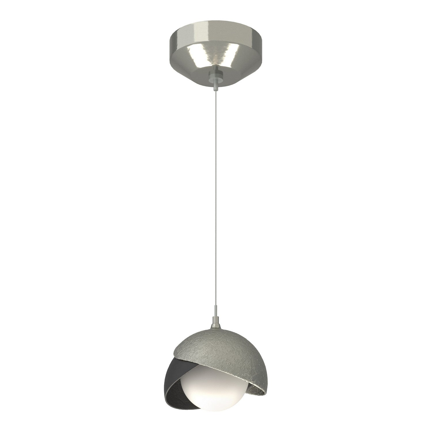Hubbardton Forge - 161183-SKT-STND-85-10-GG0711 - Brooklyn Double Shade Low Voltage Mini Pendant - Brooklyn - Sterling