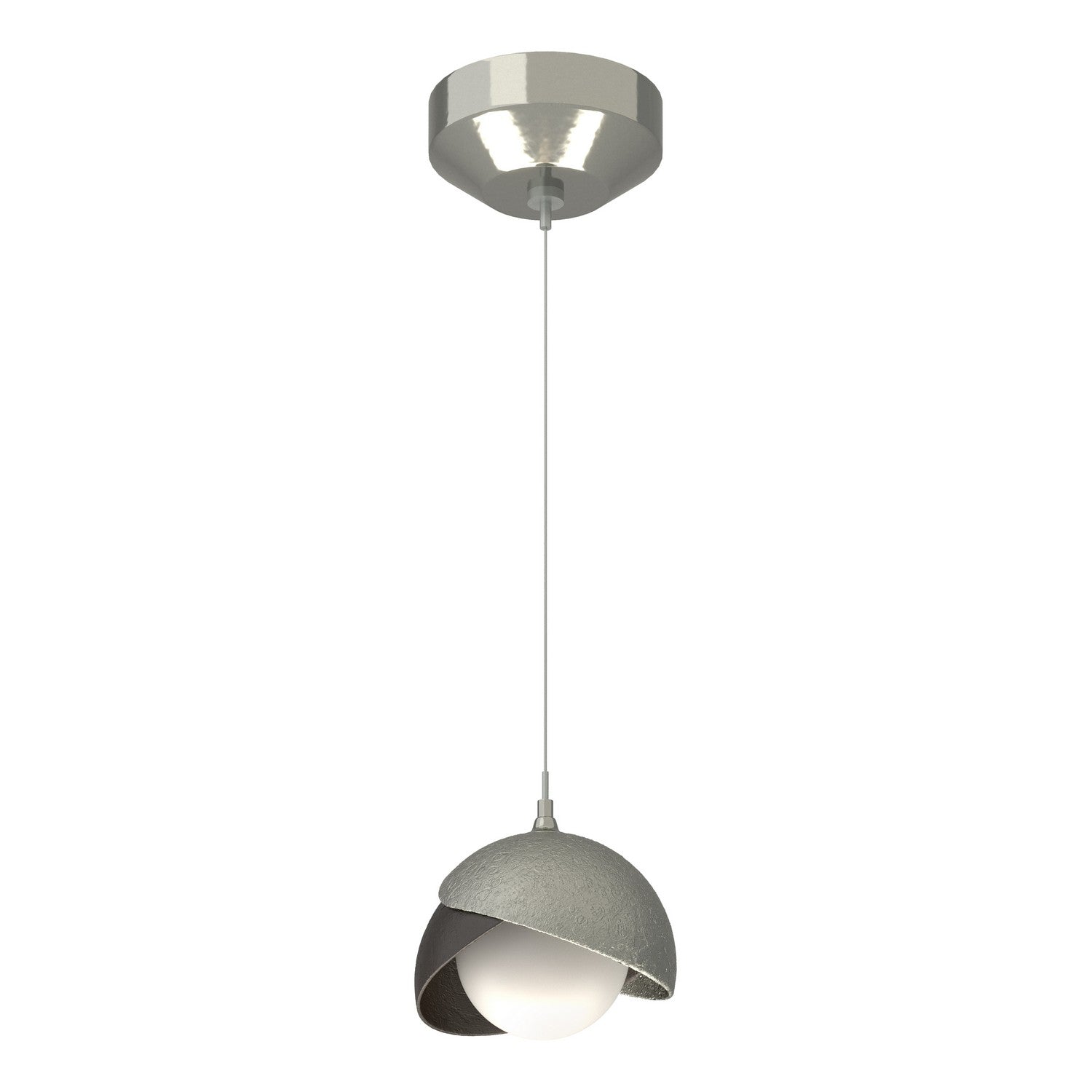Hubbardton Forge - 161183-SKT-STND-85-14-GG0711 - Brooklyn Double Shade Low Voltage Mini Pendant - Brooklyn - Sterling