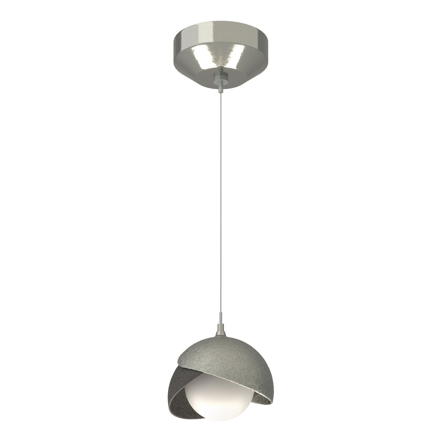 Hubbardton Forge - 161183-SKT-STND-85-20-GG0711 - Brooklyn Double Shade Low Voltage Mini Pendant - Brooklyn - Sterling