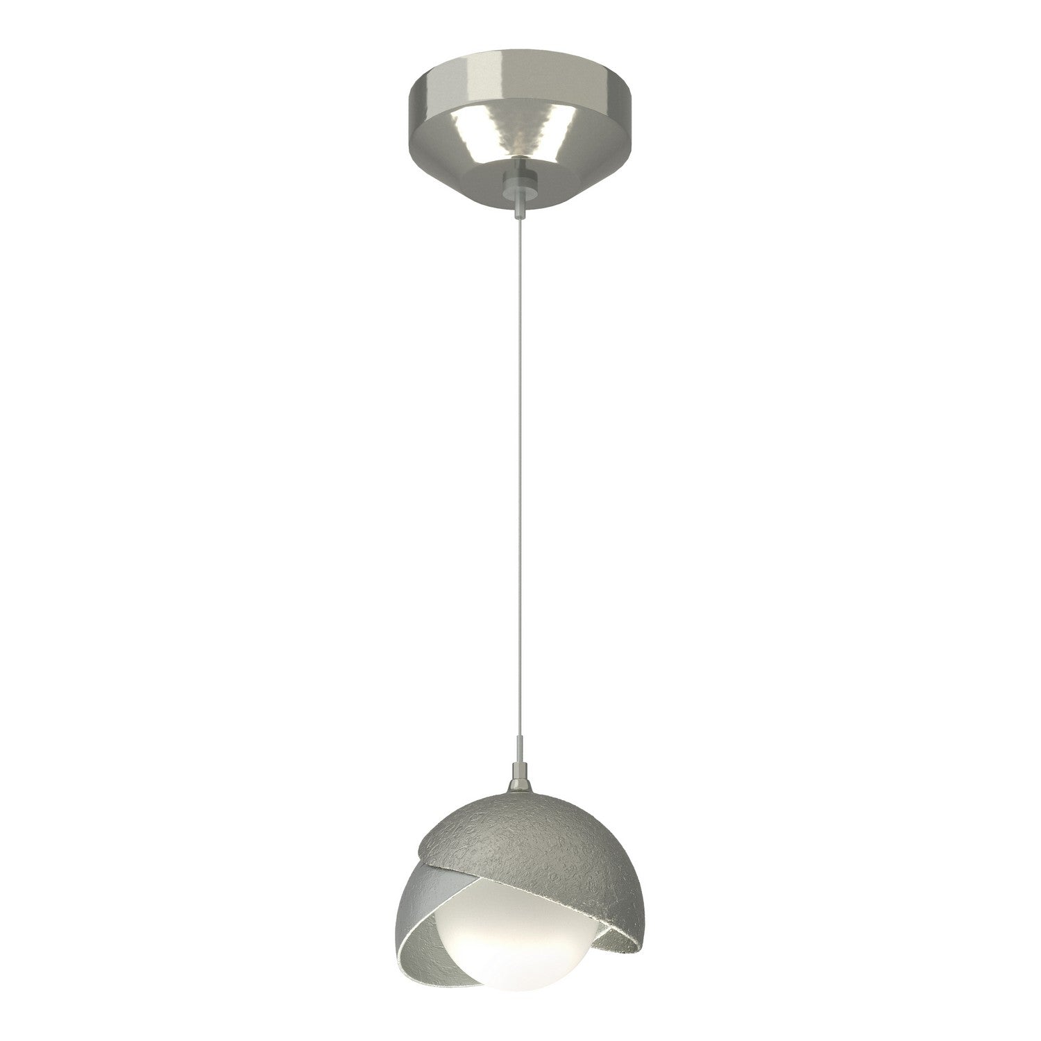 Hubbardton Forge - 161183-SKT-STND-85-82-GG0711 - Brooklyn Double Shade Low Voltage Mini Pendant - Brooklyn - Sterling