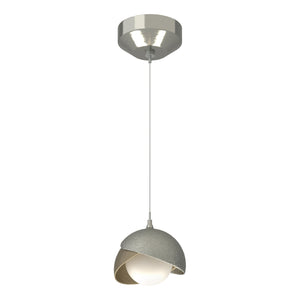 Hubbardton Forge - 161183-SKT-STND-85-84-GG0711 - One Light Mini Pendant - Brooklyn - Sterling