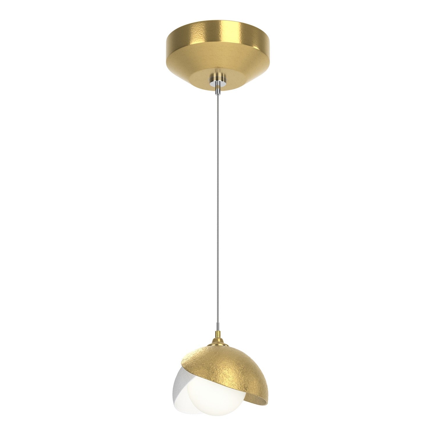 Hubbardton Forge - 161183-SKT-STND-86-02-GG0711 - One Light Pendant - Brooklyn - Modern Brass