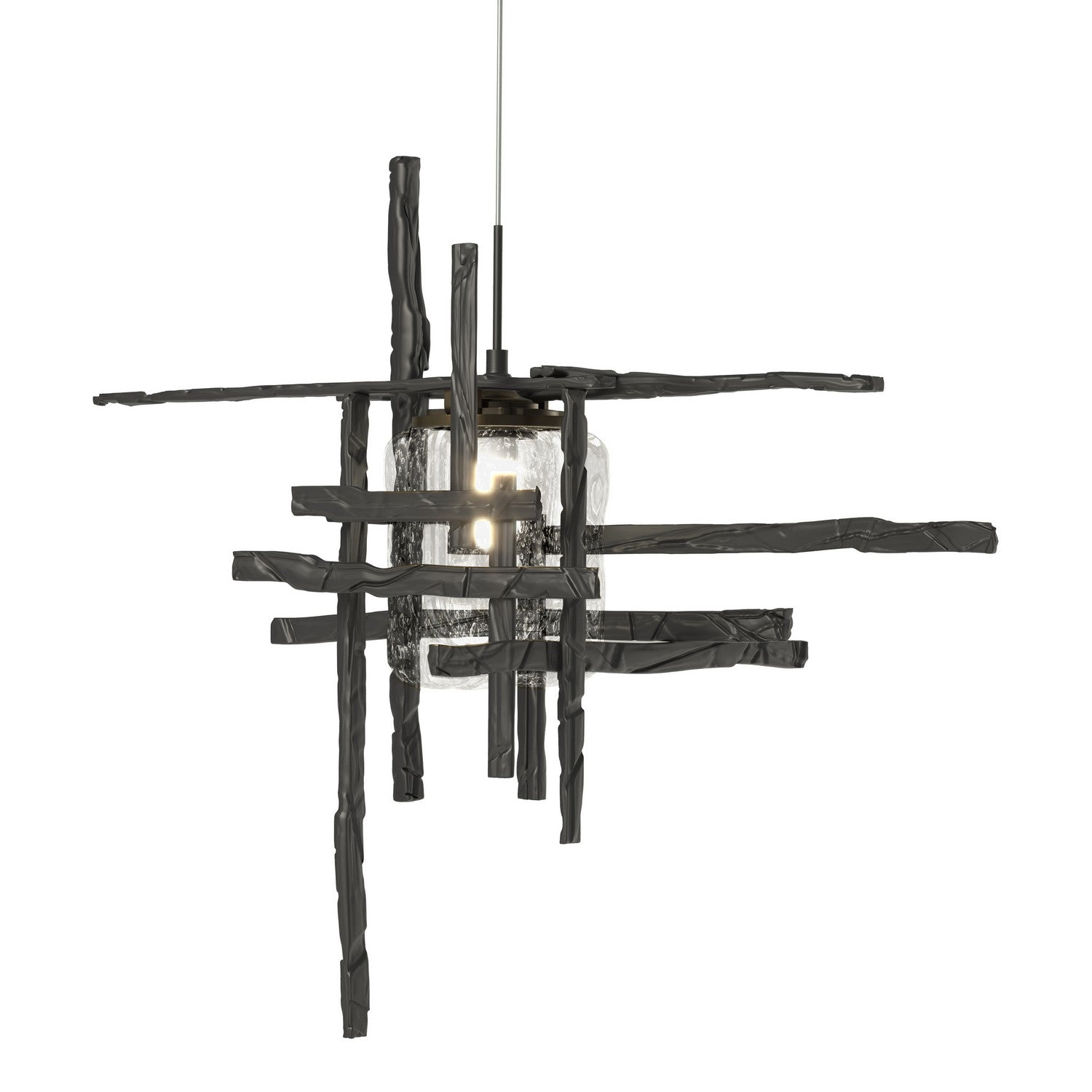 Hubbardton Forge - 161184-SKT-STND-10-II0728 - One Light Mini Pendant - Tura - Black