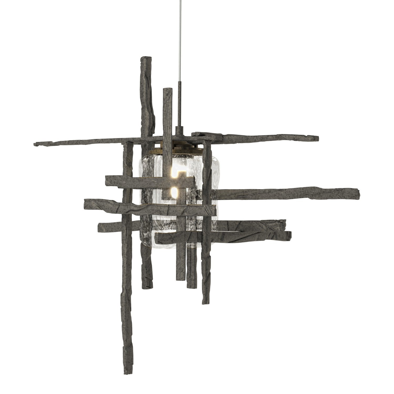 Hubbardton Forge - 161184-SKT-STND-20-II0728 - One Light Mini Pendant - Tura - Natural Iron