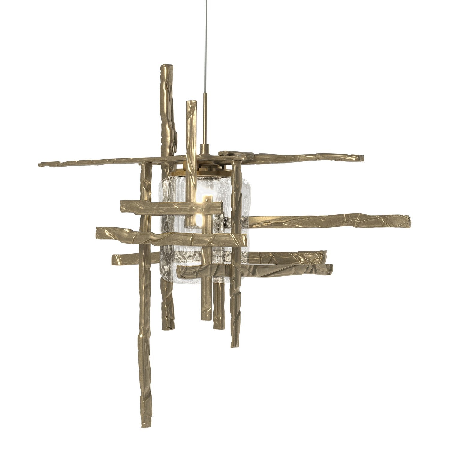 Hubbardton Forge - 161184-SKT-STND-84-II0728 - One Light Mini Pendant - Tura - Soft Gold