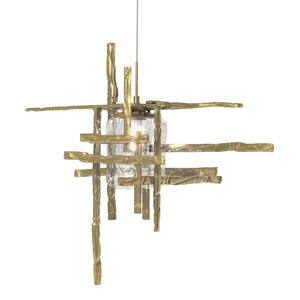 Hubbardton Forge - 161184-SKT-STND-86-II0728 - One Light Mini Pendant - Tura - Modern Brass