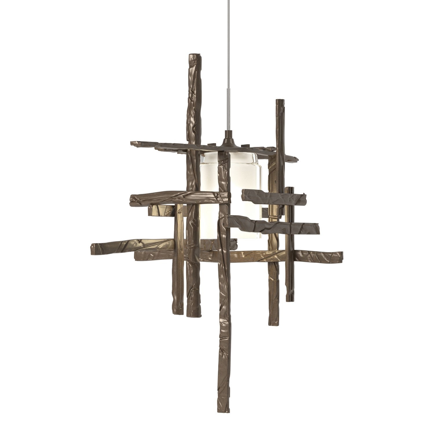 Hubbardton Forge - 161185-SKT-STND-05-YC0305 - One Light Mini Pendant - Tura - Bronze