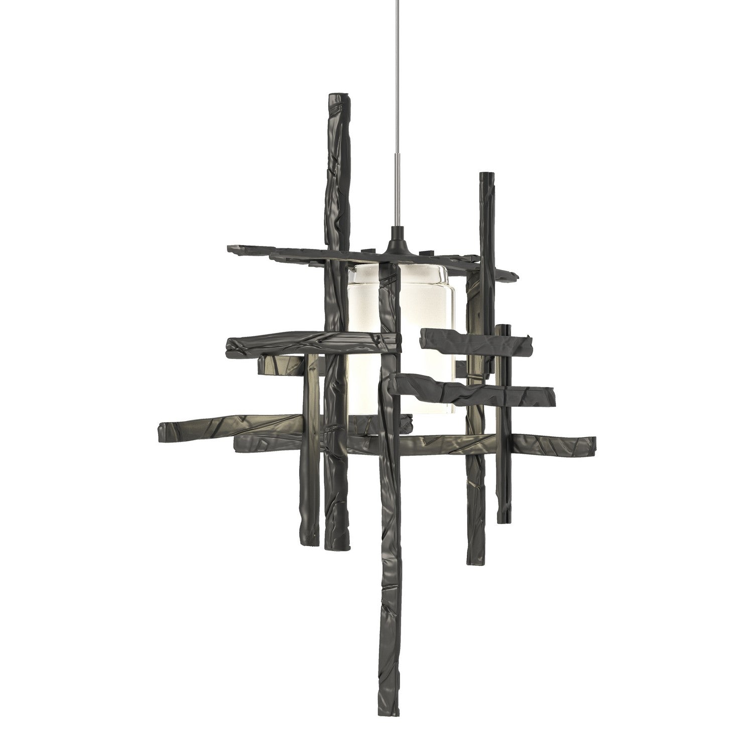 Hubbardton Forge - 161185-SKT-STND-10-YC0305 - One Light Mini Pendant - Tura - Black