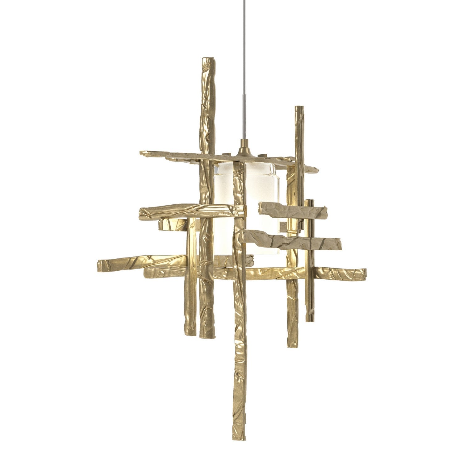 Hubbardton Forge - 161185-SKT-STND-84-YC0305 - One Light Mini Pendant - Tura - Soft Gold