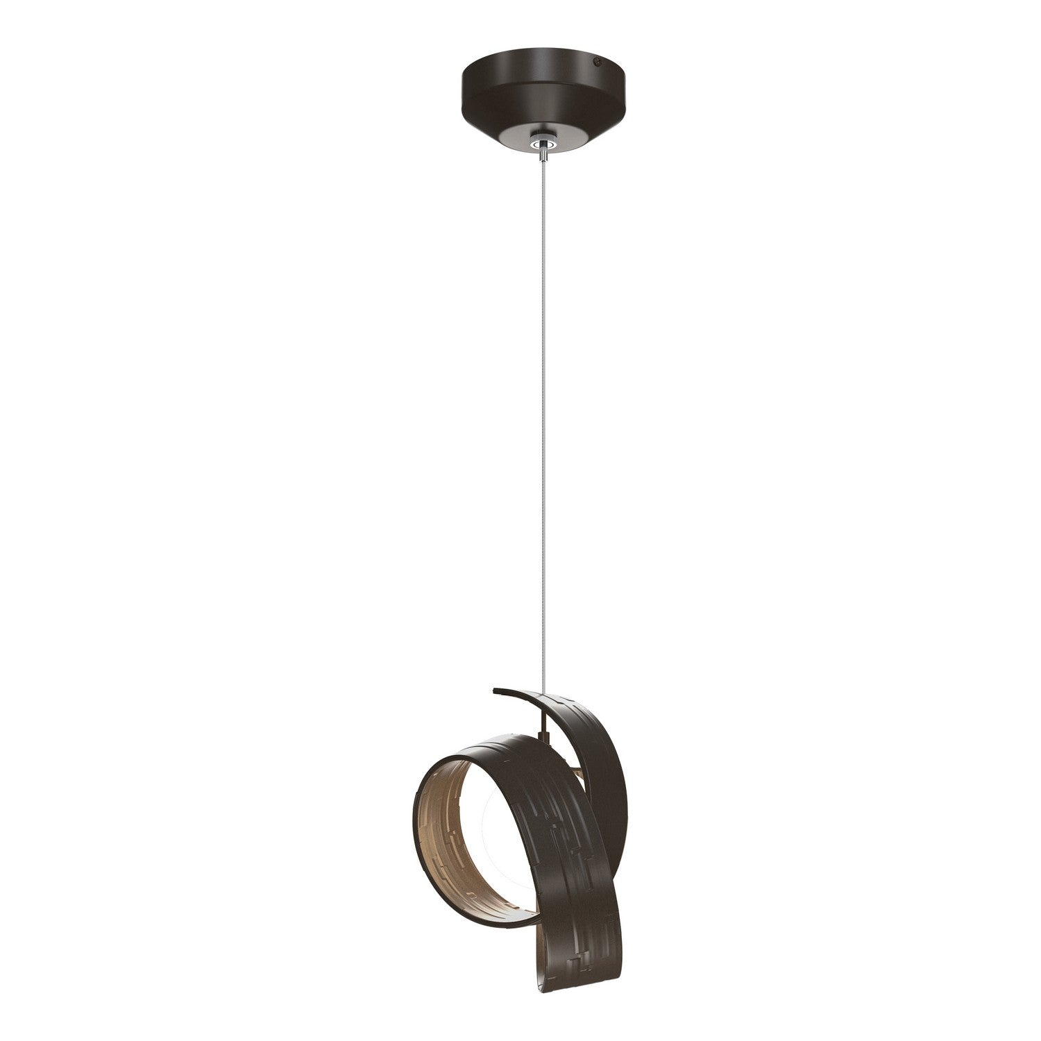 Hubbardton Forge - 161186-SKT-STND-05-GG0711 - LED Pendant - Riza - Bronze