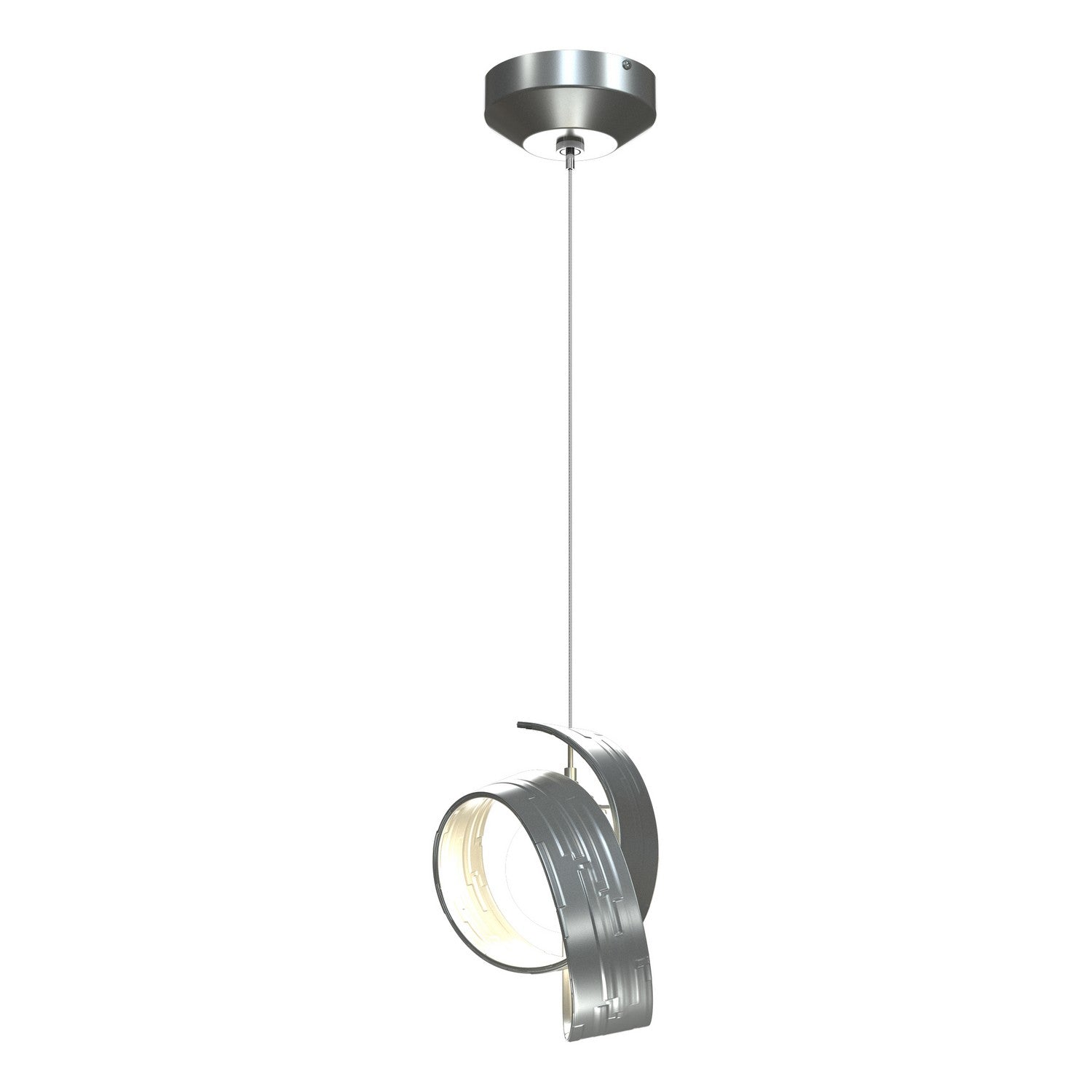 Hubbardton Forge - 161186-SKT-STND-82-GG0711 - LED Pendant - Riza - Vintage Platinum