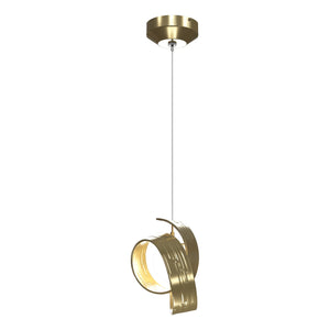 Hubbardton Forge - 161186-SKT-STND-86-GG0711 - LED Pendant - Riza - Modern Brass