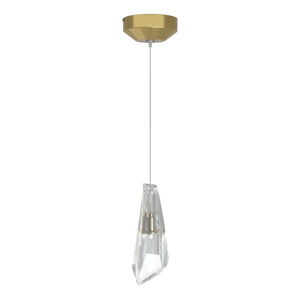 Hubbardton Forge - 161321-SKT-STND-86-CR - One Light Mini Pendant - Luma - Modern Brass