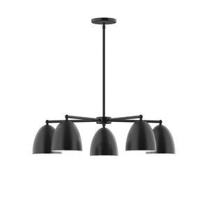 Montclair Light Works - CHC417-41 - Five Light Chandelier - J-Series - Black