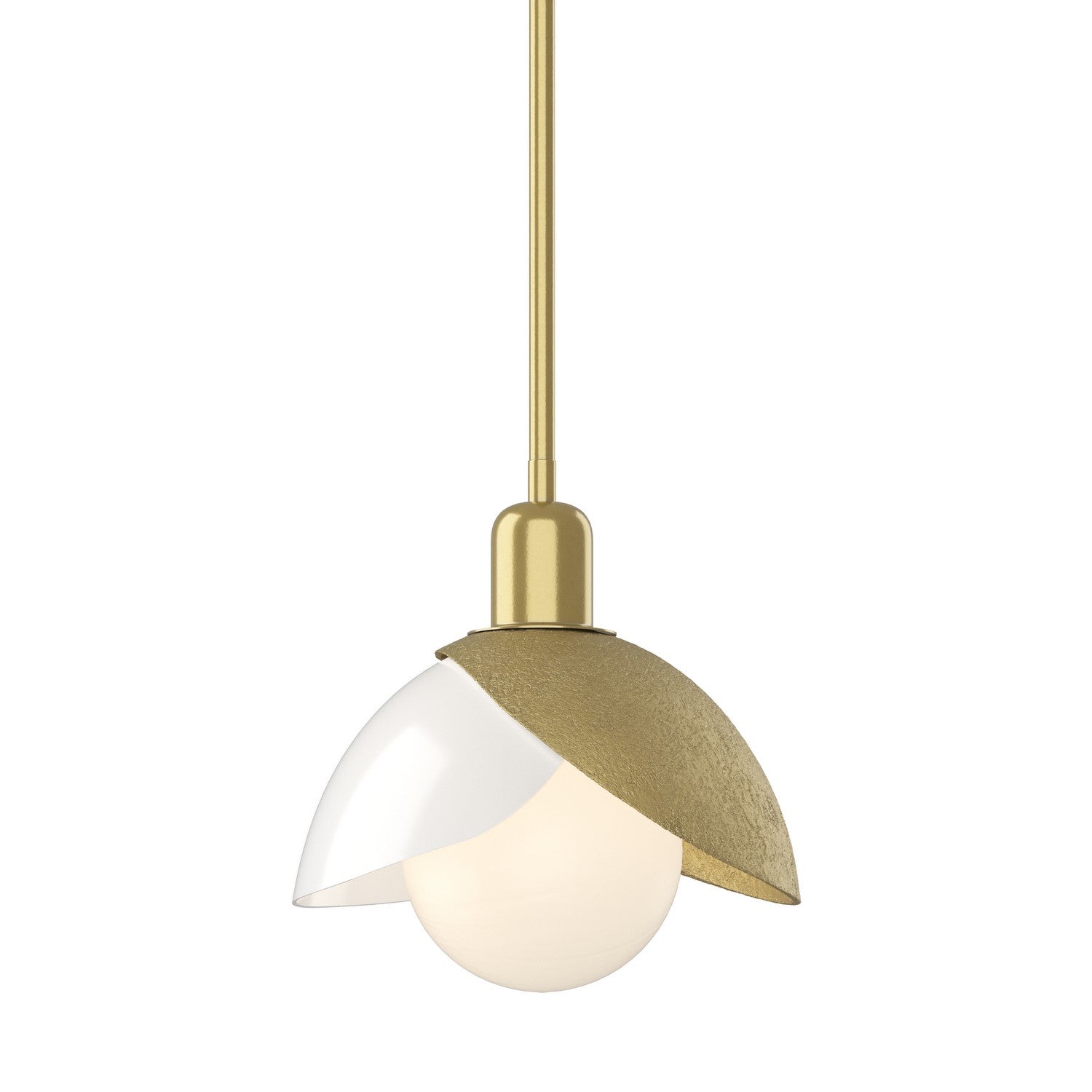 Hubbardton Forge - 181184-SKT-MULT-86-BB0757 - One Light Pendant - Brooklyn - Modern Brass