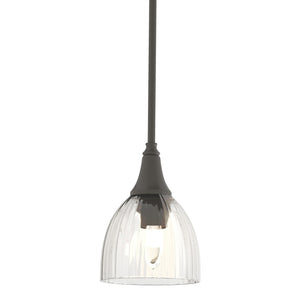 Hubbardton Forge - 182640-SKT-MULT-07-LL0001 - One Light Mini Pendant - Trumpet - Dark Smoke