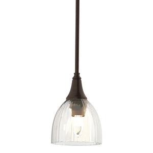 Hubbardton Forge - 182640-SKT-MULT-14-LL0001 - One Light Mini Pendant - Trumpet - Oil Rubbed Bronze