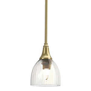 Hubbardton Forge - 182640-SKT-MULT-86-LL0001 - One Light Mini Pendant - Trumpet - Modern Brass
