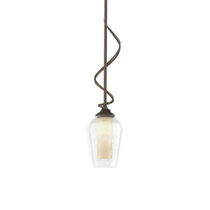 Hubbardton Forge - 183030-SKT-MULT-05-ZS0354 - One Light Mini Pendant - Flora - Bronze