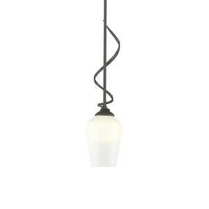 Hubbardton Forge - 183030-SKT-MULT-07-GG0303 - One Light Mini Pendant - Flora - Dark Smoke