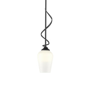 Hubbardton Forge - 183030-SKT-MULT-10-GG0303 - One Light Mini Pendant - Flora - Black