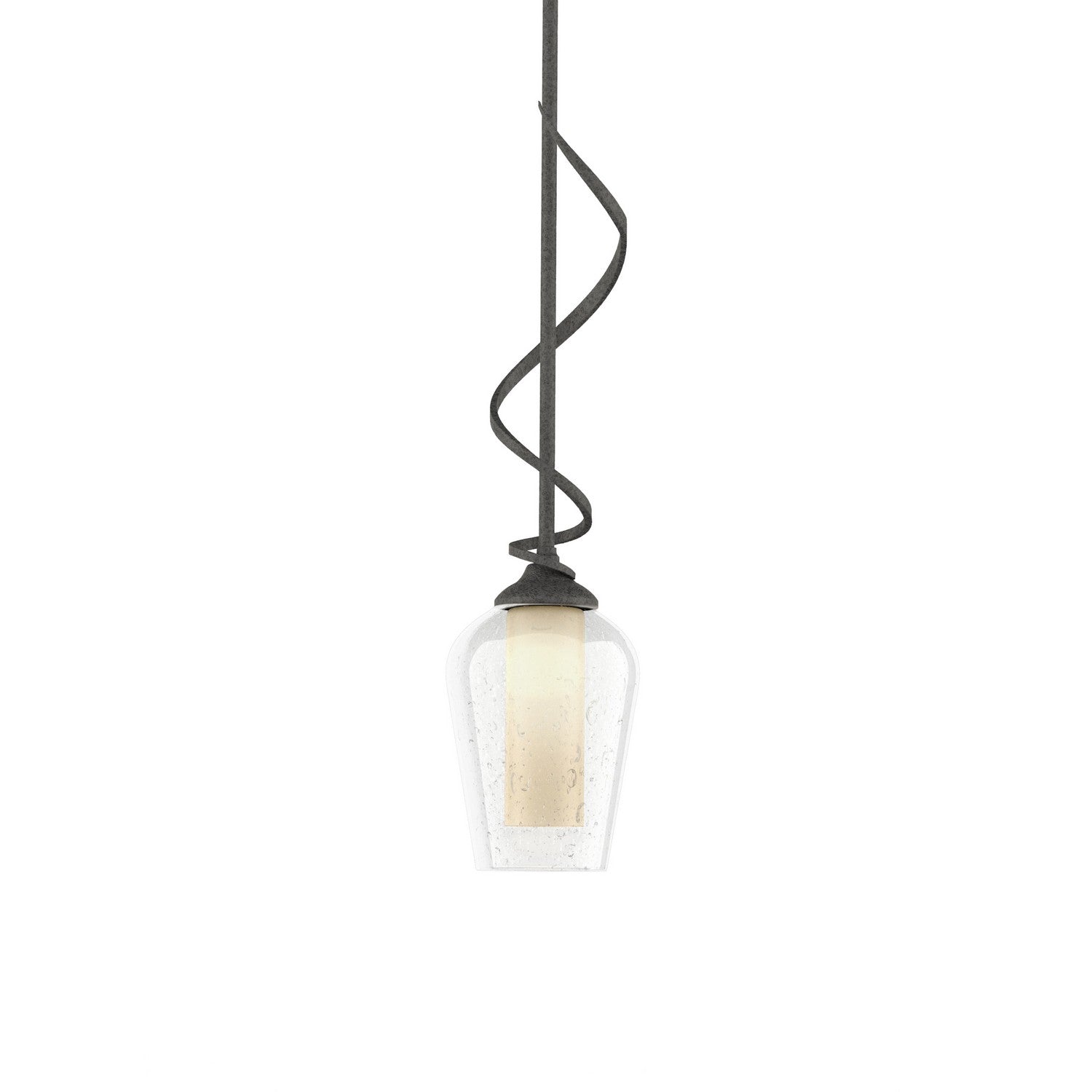 Hubbardton Forge - 183030-SKT-MULT-20-ZS0354 - Flora Down Light Mini Pendant - Flora - Natural Iron