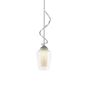 Hubbardton Forge - 183030-SKT-MULT-82-ZS0354 - One Light Mini Pendant - Flora - Vintage Platinum